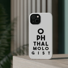 DistinctInk ToughCase for Apple iPhone, Compatible with MagSafe Charging - Ophthalmologist Eye Chart