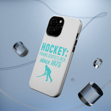DistinctInk ToughCase for Apple iPhone, Compatible with MagSafe Charging - Hockey Making Dentists Rich Since 1875