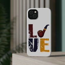 DistinctInk ToughCase for Apple iPhone, Compatible with MagSafe Charging - Love Pipe Smoking