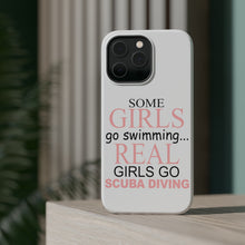 DistinctInk ToughCase for Apple iPhone, Compatible with MagSafe Charging - Real Girls Go Scuba Diving