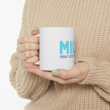 DistinctInk Glossy White Coffee / Tea Mug - MILF - Man I Love Fishing