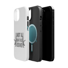DistinctInk ToughCase for Apple iPhone, Compatible with MagSafe Charging - Not a Gun Free Zone