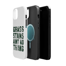 DistinctInk ToughCase for Apple iPhone, Compatible with MagSafe Charging - Grass Stains Ain't No Thang