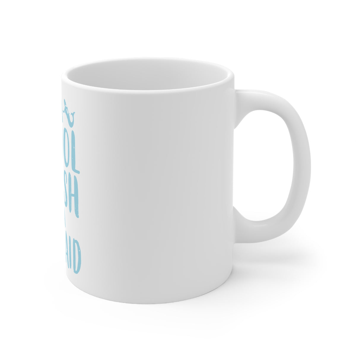 Glossy White Coffee / Tea Mug - In a School of Fish Be a Mermaid, view 11