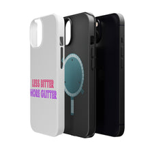DistinctInk ToughCase for Apple iPhone, Compatible with MagSafe Charging - Less Bitter More Glitter
