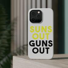 DistinctInk ToughCase for Apple iPhone, Compatible with MagSafe Charging - Suns Out, Guns Out