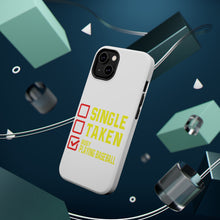 DistinctInk ToughCase for Apple iPhone, Compatible with MagSafe Charging - Single Taken Busy Playing Baseball