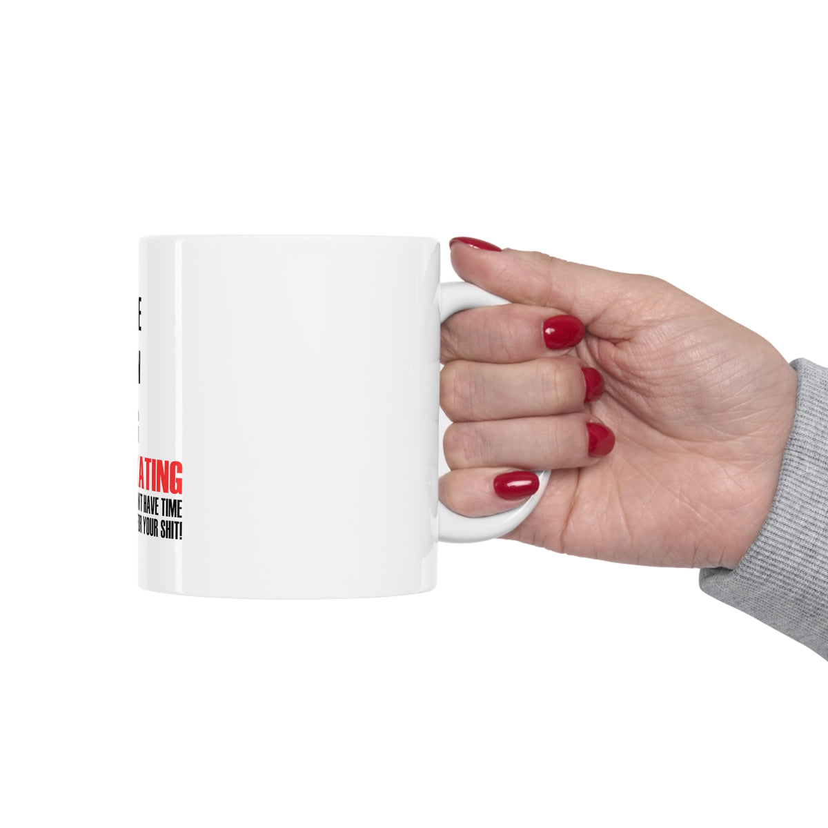 Glossy White Coffee / Tea Mug - Single Taken Going Roller Skating, view 12