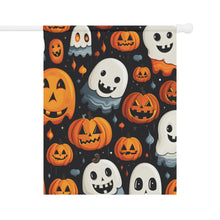 DistinctInk Garden & House Banner Flag with Spooky Halloween Night Design for Halloween