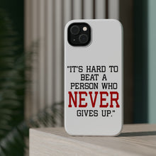DistinctInk ToughCase for Apple iPhone, Compatible with MagSafe Charging - It's Hard to Beat a Person Who Never Gives Up