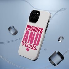 DistinctInk ToughCase for Apple iPhone, Compatible with MagSafe Charging - Pushups and Pearls