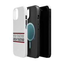 DistinctInk ToughCase for Apple iPhone, Compatible with MagSafe Charging - Wish Together Swish Together Basketball