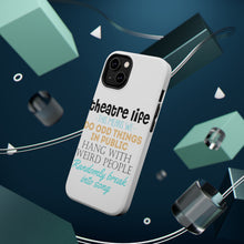 DistinctInk ToughCase for Apple iPhone, Compatible with MagSafe Charging - Theatre Life - Odd Things in Public