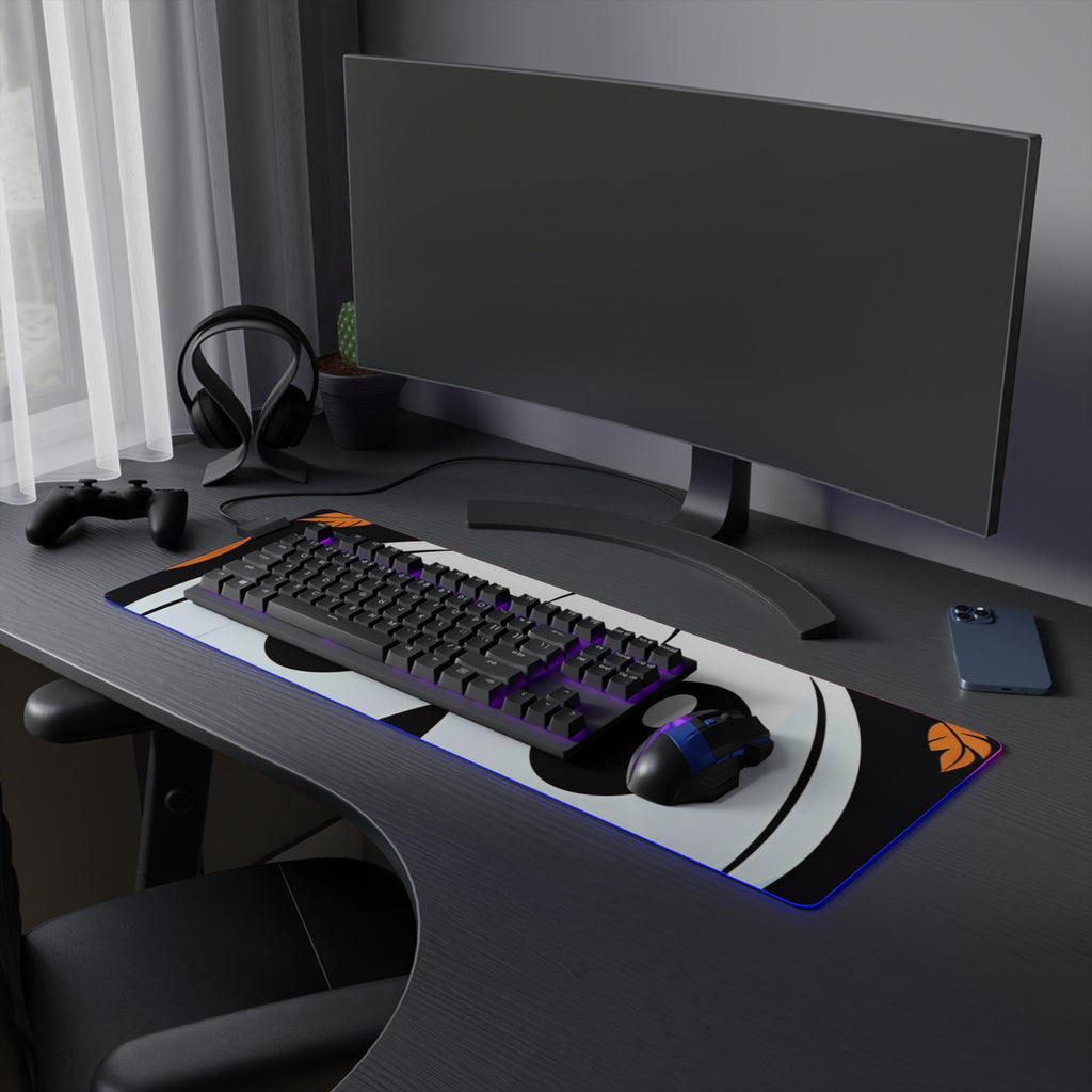 LED Gaming Mouse Pad with Ghost Skeleton Cartoon Pumpkin Design for Halloween, view 21