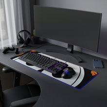 DistinctInk LED Gaming Mouse Pad with Ghost Skeleton Cartoon Pumpkin Design for Halloween