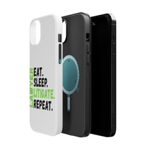DistinctInk ToughCase for Apple iPhone, Compatible with MagSafe Charging - Lawyer Eat Sleep Litigate Repeat