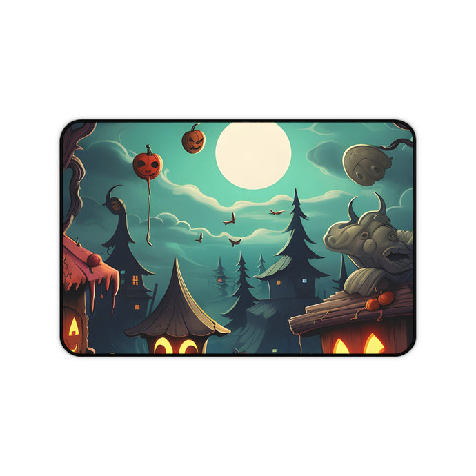 DistinctInk Desk Mat with Trick or Treat Fun Design for Halloween