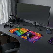 DistinctInk LED Gaming Mouse Pad with The Road to Fulfillment Design for LGBTQ+ Pride