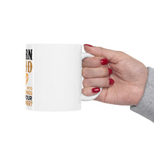 DistinctInk Glossy White Coffee / Tea Mug - Turn Wood into Things What's Your Superpower