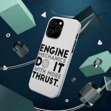 DistinctInk ToughCase for Apple iPhone, Compatible with MagSafe Charging - Engine Mechanics Do It With More Thrust