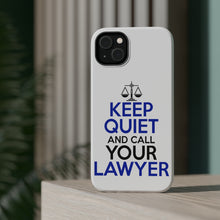 DistinctInk ToughCase for Apple iPhone, Compatible with MagSafe Charging - Keep Quite & Call Your Lawyer