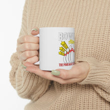 DistinctInk Glossy White Coffee / Tea Mug - Bowling Alley The Poor Man's Country Club