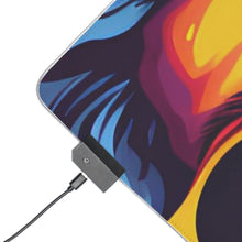 DistinctInk LED Gaming Mouse Pad with A World of Words Design for LGBTQ+ Pride