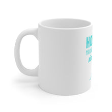DistinctInk Glossy White Coffee / Tea Mug - Hockey Making Dentists Rich Since 1875