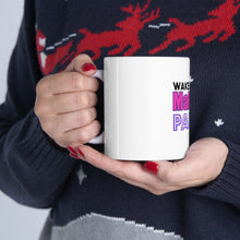 DistinctInk Glossy White Coffee / Tea Mug - Wake Up Make Up Party Repeat