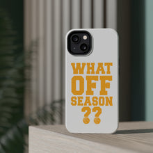 DistinctInk ToughCase for Apple iPhone, Compatible with MagSafe Charging - What Off Season? Basketball
