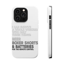DistinctInk ToughCase for Apple iPhone, Compatible with MagSafe Charging - Can Survive with Only Beer Boxers Batteries