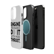 DistinctInk ToughCase for Apple iPhone, Compatible with MagSafe Charging - Engine Mechanics Do It With More Thrust