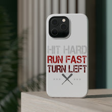 DistinctInk ToughCase for Apple iPhone, Compatible with MagSafe Charging - Hit Hard Run Fast Turn Left Baseball