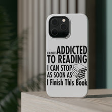 DistinctInk ToughCase for Apple iPhone, Compatible with MagSafe Charging - Not Addicted to Reading - Can Stop When I Finish