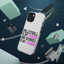 DistinctInk ToughCase for Apple iPhone, Compatible with MagSafe Charging - Volleyball is My Passion Spandex My Fashion