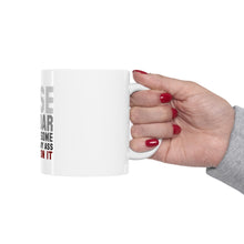 DistinctInk Glossy White Coffee / Tea Mug - Raise the Bar And Put Some Heave Weights On