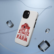 DistinctInk ToughCase for Apple iPhone, Compatible with MagSafe Charging - Life is Better Down on the Farm