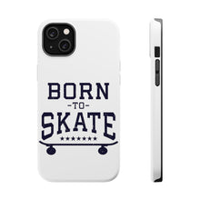 DistinctInk ToughCase for Apple iPhone, Compatible with MagSafe Charging - Born to Skate - Skating