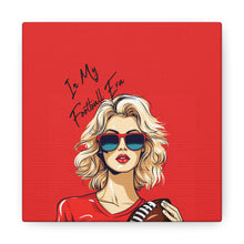 DistinctInk Canvas Wall Art with In My Football Era design