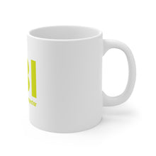 DistinctInk Glossy White Coffee / Tea Mug - FBI - Female Body Inspector