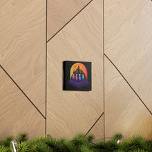 DistinctInk Canvas Wall Art with Discover Your True Path for Halloween LGBTQ+ Pride