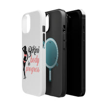 DistinctInk ToughCase for Apple iPhone, Compatible with MagSafe Charging - Bikini Body in Progress