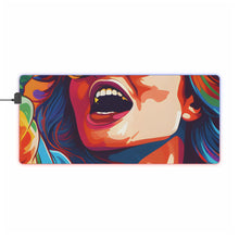 DistinctInk LED Gaming Mouse Pad with Addictive Adventure Story Design for LGBTQ+ Pride