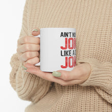 DistinctInk Glossy White Coffee / Tea Mug - Ain't No Bad Joke Like a Dad Joke
