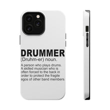 DistinctInk ToughCase for Apple iPhone, Compatible with MagSafe Charging - Drummer Dictionary Definition