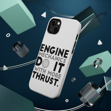 DistinctInk ToughCase for Apple iPhone, Compatible with MagSafe Charging - Engine Mechanics Do It With More Thrust
