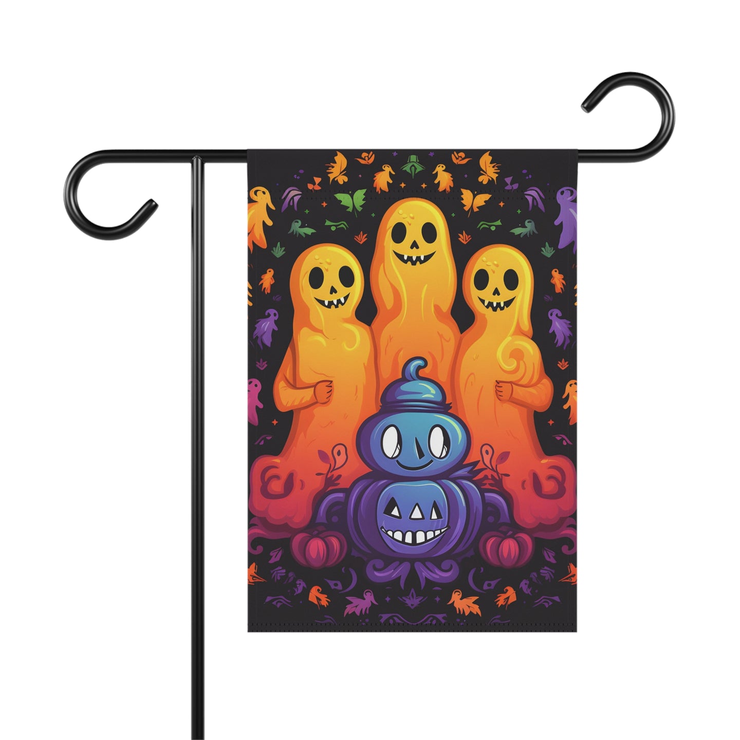 DistinctInk Garden & House Banner Flag with Finding Your Purpose in Life Design for Halloween  LGBTQ+ Pride