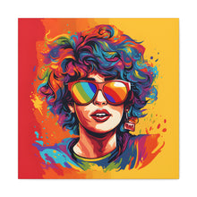 DistinctInk Canvas Wall Art with Start Building Your Dreams for LGBTQ+ Pride