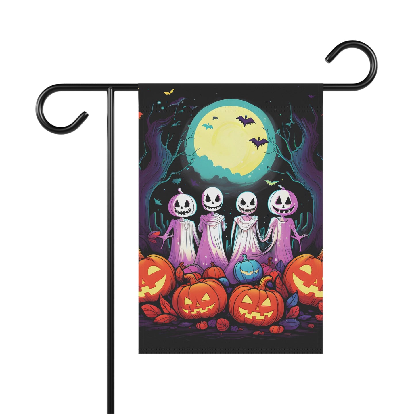 DistinctInk Garden & House Banner Flag with Exploring the Unknown Design for Halloween  LGBTQ+ Pride