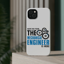 DistinctInk ToughCase for Apple iPhone, Compatible with MagSafe Charging - No Fear Mechanical Engineer is Here